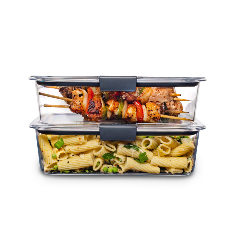 Clear BPA-Free Plastic Meal Prep Storage Set with Lids