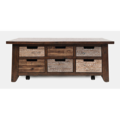 Gurbaaz Solid Wood Top Single Coffee Table