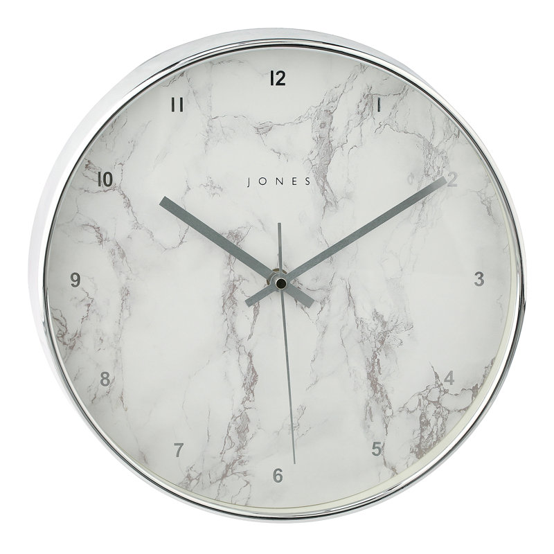 Acrylic Wall Clock, Silver