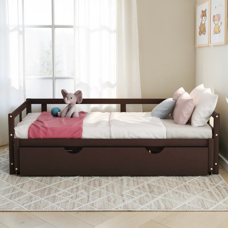 Keevis Solid Wood Daybed, Espresso