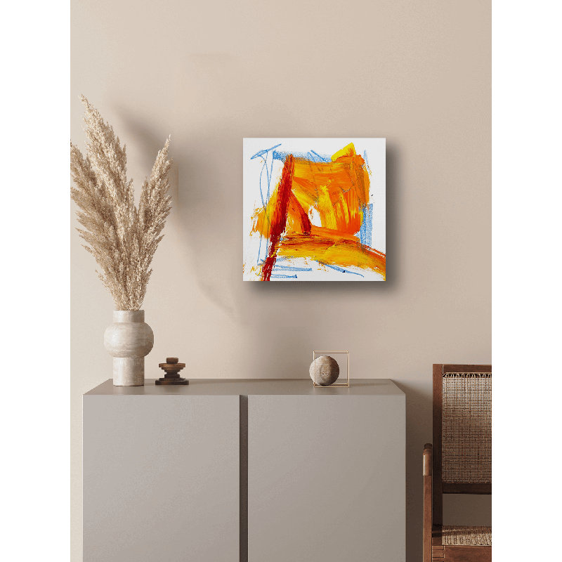 Amber Print, 36" H x 36" W x 1.5" D, Wrapped Canvas