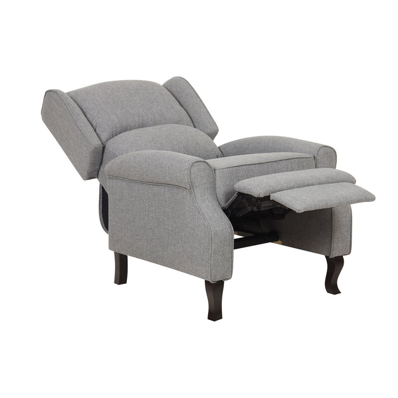 Upholstered Recliner, Gray