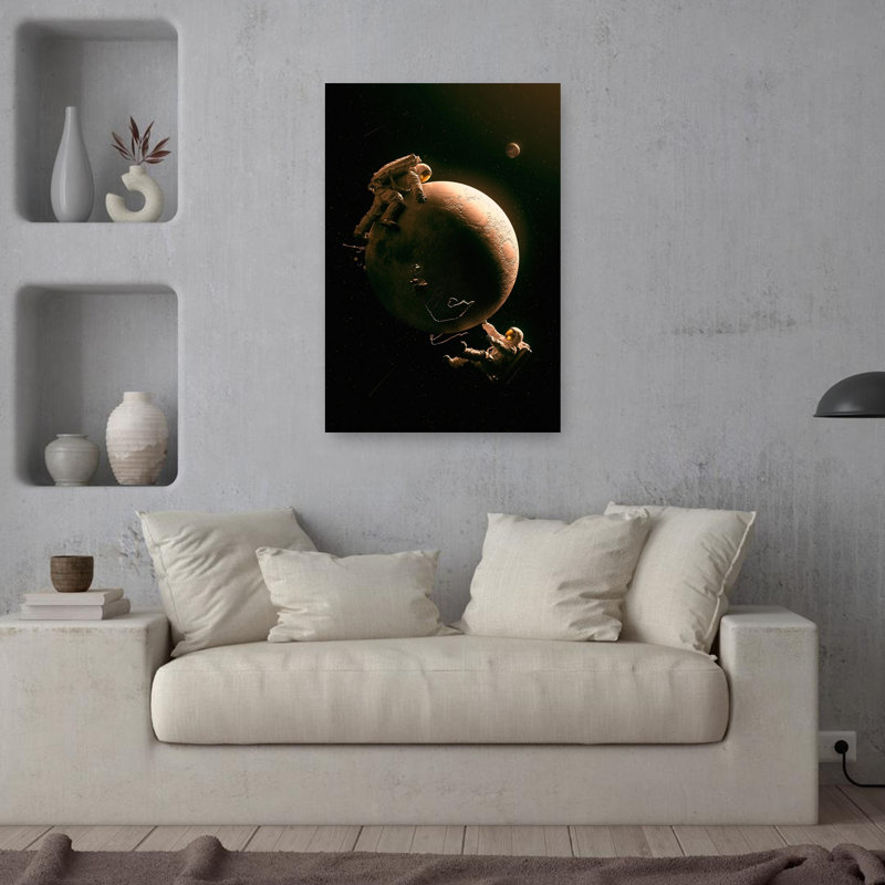 Reproduction d'art mural, paysage cosmique abstrait contemporain, paysage cosmique, H 36 po x l 24 po