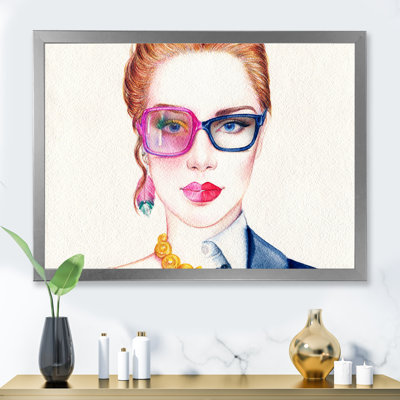 «Work Hard Play Hard Portrait» - reproduction d'art sur toile Glam