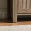 Armoire à chaussures, armoire de rangement, armoire d'entrée avec deux portes ventilées de style lattes, armoire d'appoint