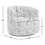 Fauteuil demi-tonneau pivotant rembourré Bryonie