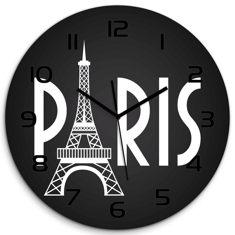 Jewellene Glass Wall Clock