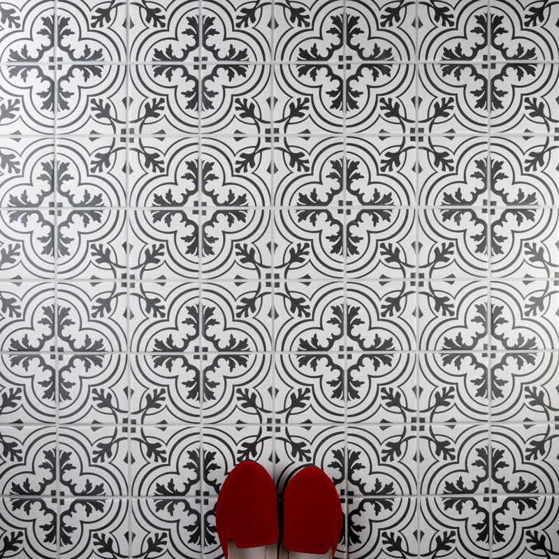 Carreau de céramique à motif de mur et plancher 4 po x 4 po Twenties Mini