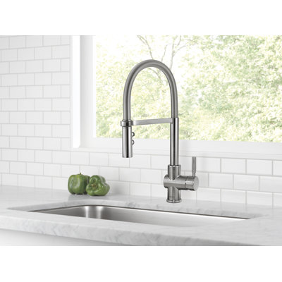 Robinet de cuisine à poignée simple pull down Struct