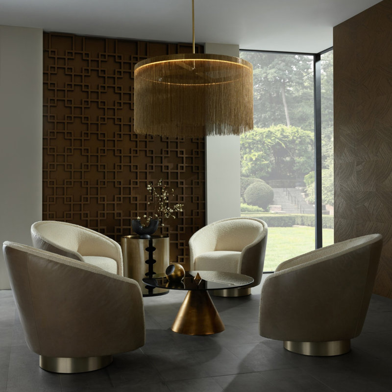 Aljona Swivel Barrel Chair