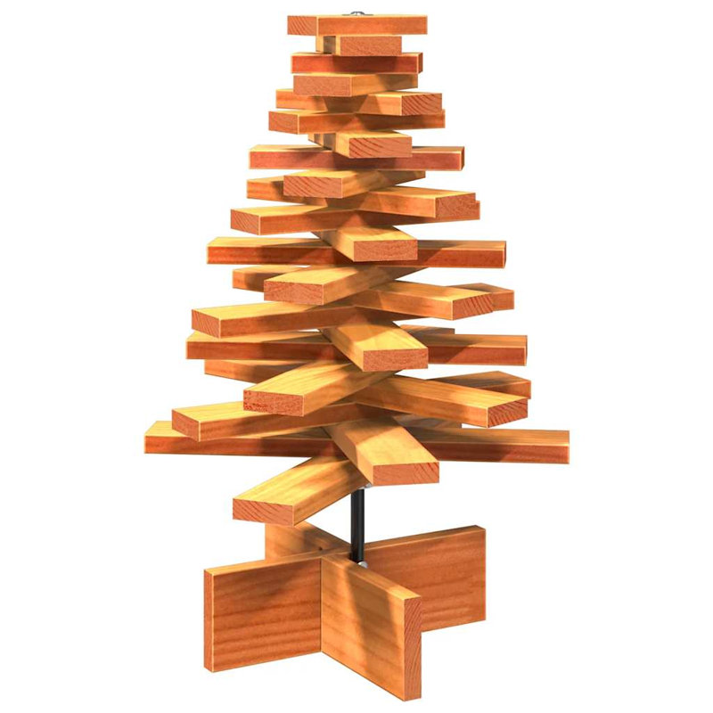 Christmas Decorative Accent, 60cm H x 40cm W x 40cm D, Wax Brown