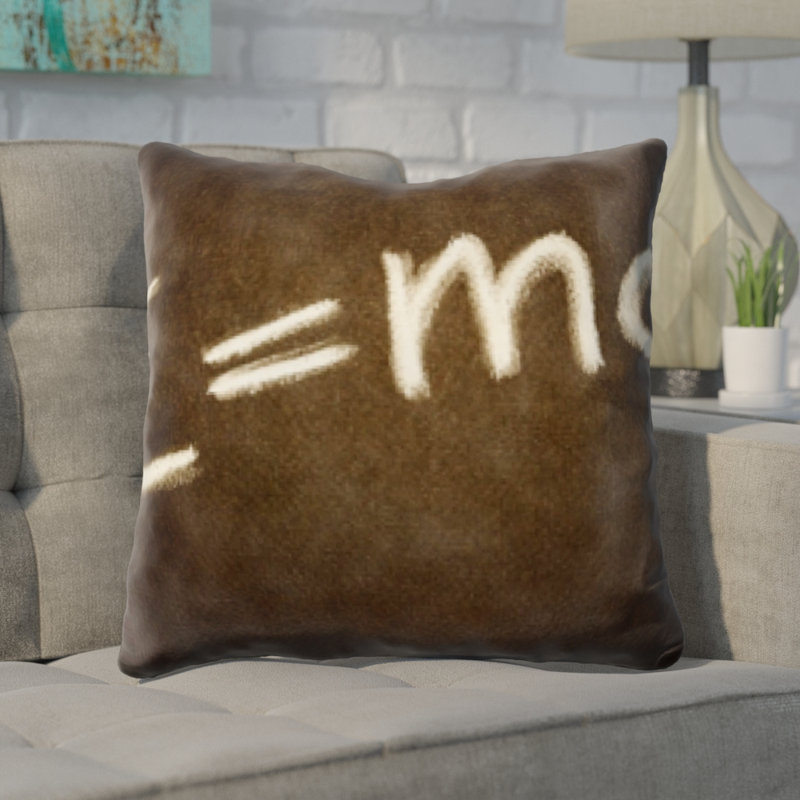 Guernsey Formula E Equals M C Squared Throw Pillow