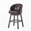Tabouret tournant à 360 degrés avec garniture cloutée, ensemble de 2-134067791-134067788
