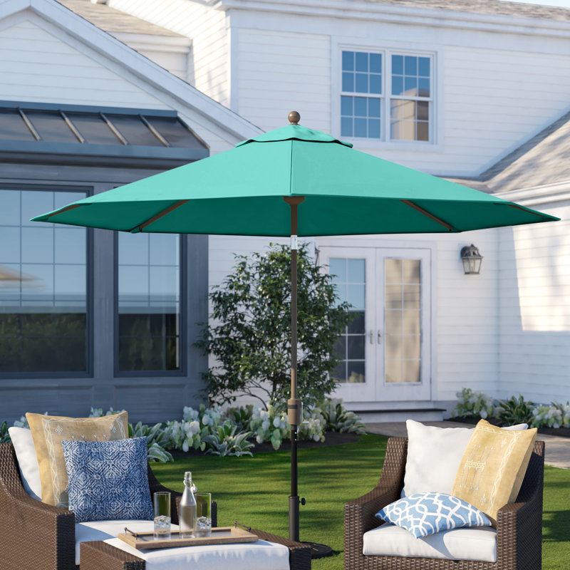 Parasol de marché 9 pi Hargus, Toile Sunbrella® Aruba