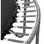 Filet de remplacement pour trampoline, noir, H 120 po x l 120 po x P 71 po