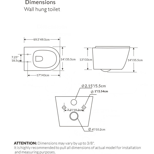 Dimensions du produit