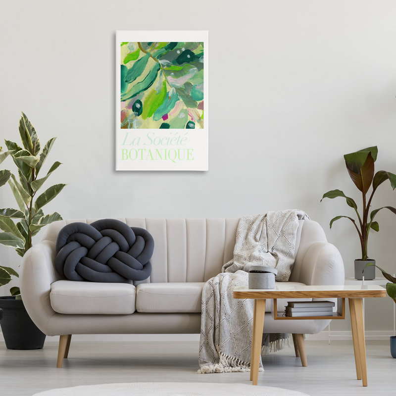  "Abstract French Botanicals", art mural sur toile par cartissi, H 36 po x l 24 po