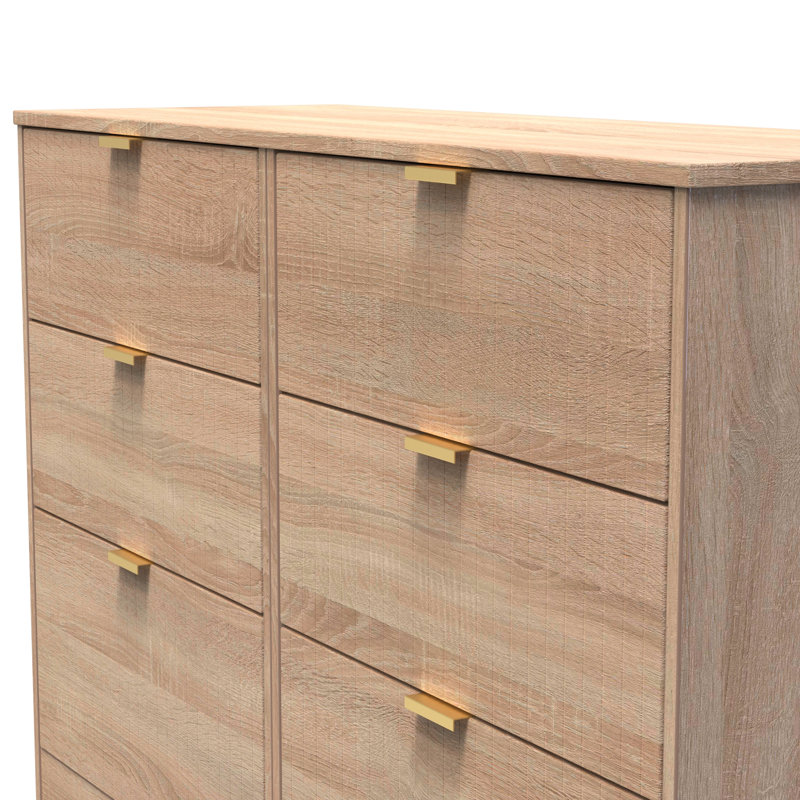 Chalene 115cm W 6 - Drawer Chest of Drawers, Brown