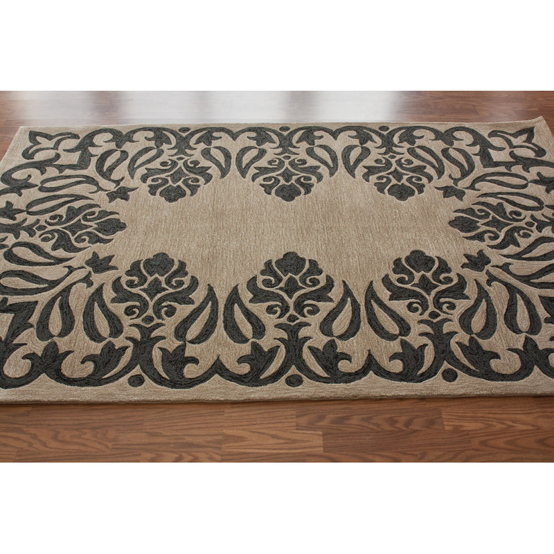 Tapis beige Marrakec Steccia, Rectangle 5 pi x 8 pi