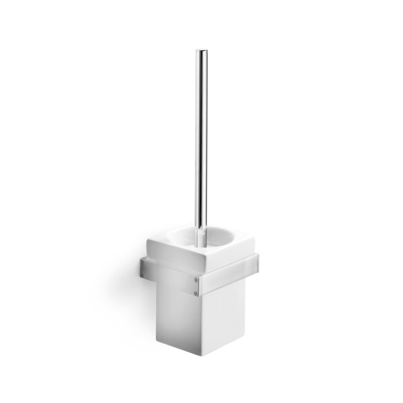 Skuara 15.6in. H Wall Mounted Toilet Brush and Holder
