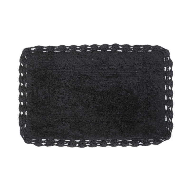 Ensemble de tapis de bain Rosellen, Noir