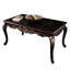 Table basse rectangulaire en cerisier foncé 1Pc avec pieds en bois massif et placage