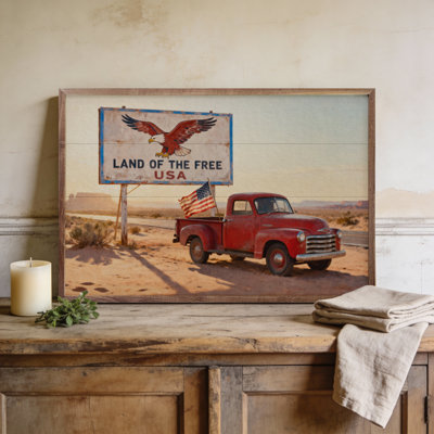 Land Of The Free Truck Print