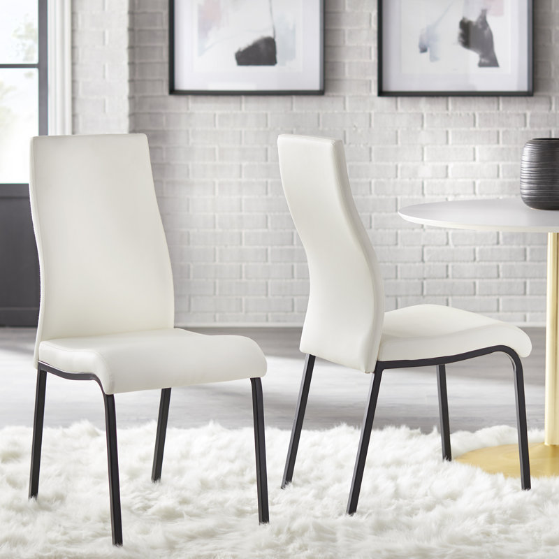 Frankton Upholstered Side Chair in White