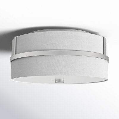 Pascaline 2 Light Fabric Flush Mount