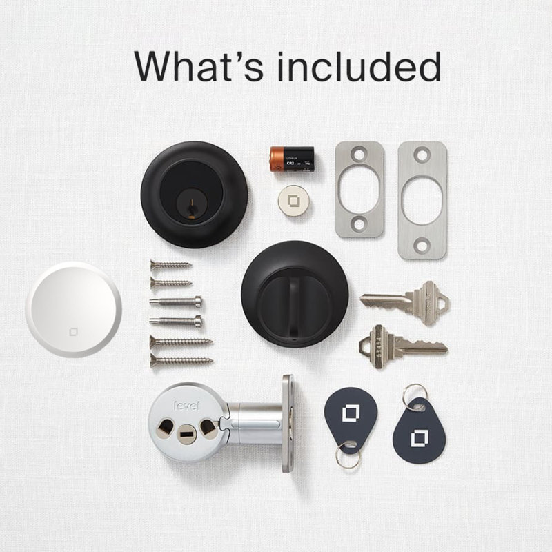 Matte Black Wi-Fi Bluetooth Smart Deadbolt with Keyed Entry