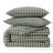 Bedsure Gingham Duvet Cover Set, 100% Washed Cotton Duvet Cover Linen‑Like, PureWoven with Reversible Yarn‑Dyed Design & Double‑Stitch Craft（Set of 3） -125054726-125054724