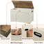 Coffre en bois manufacturé brun et blanc-768545285