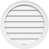 Ekena Millwork 42'' W PVC Wall Louver / Gable Vent