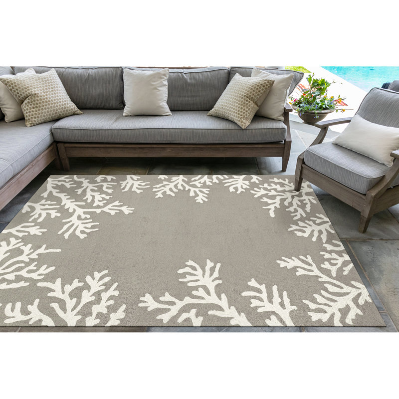 Bellavia Performance Hand Tufted Indoor / Outdoor Rug, Rectangle 3'6" x 5'6"