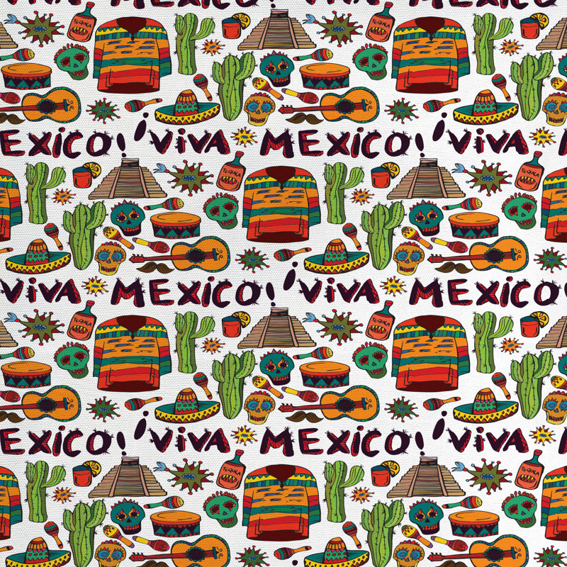 Tissu mexicain, H 36 po x l 58 po x P 1 po