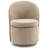 Upholstered Barrel Dining Chairs, Boucle Fabric Swivel Kitchen Chairs, Wingback Side Chairs, Vanity Chairs-543675562