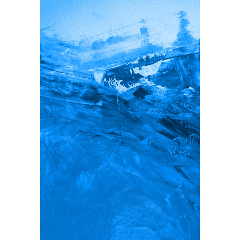 Textured Blue Paint by Enjoynz - Wrapped Canvas Painting, 122cm H x 81cm W x 3.8cm D
