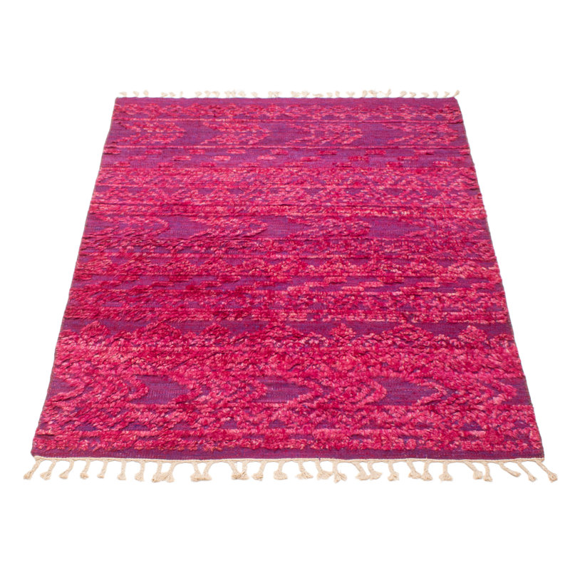 Tapis rose Tangier 5 pi 3 po x 7 pi 9 po