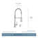 Moen Essie Pre-Rinse Spring Pull Down Single Handle Kitchen Faucet with Power Clean Technology and Soap Dispenser