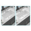Évier de cuisine encastré blanc encastré 33 x 19 x 10 po en porcelaine blanche