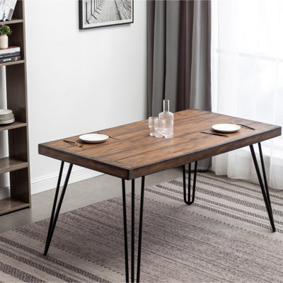 Table de salle à manger Rustic Dark Pine