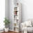 7-Shelf Freestanding Corner Bookcase-1295071364-1295071362