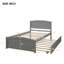 Lit plateforme simple avec lit gigogne Britanna de Harriet Bee-301750721