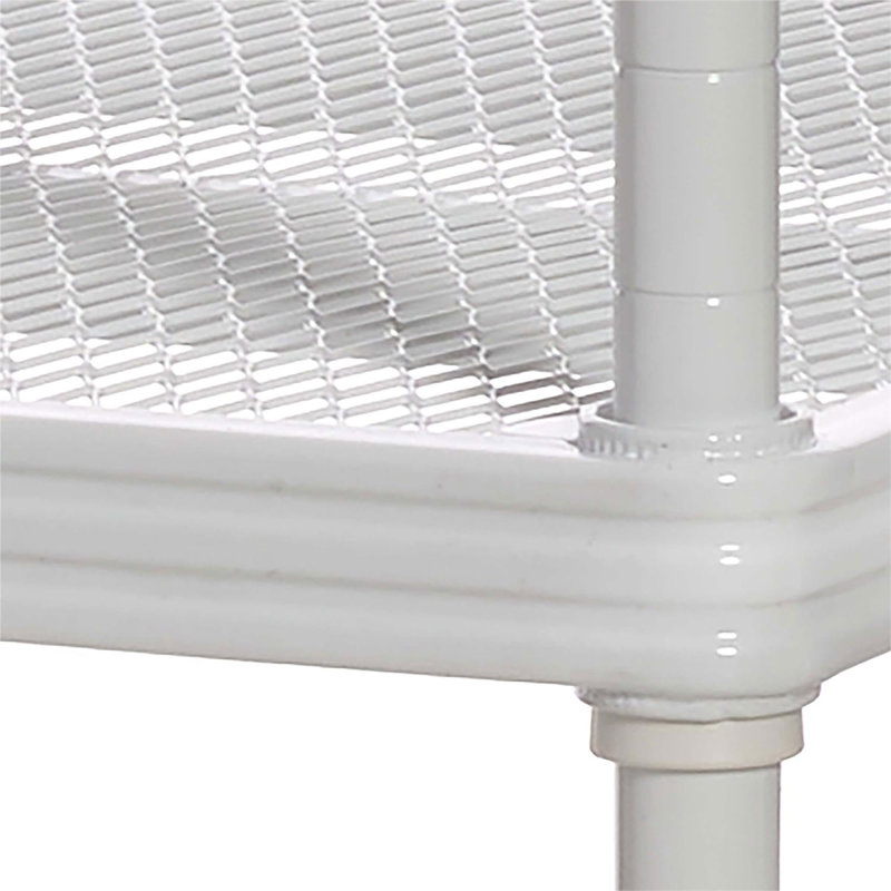 Nickens 13.8'' W Steel Height -Adjustable Shelving, White