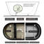 Baignoire de trempage autoportante ovale 59 po. X 29,5 po. Avec drain central