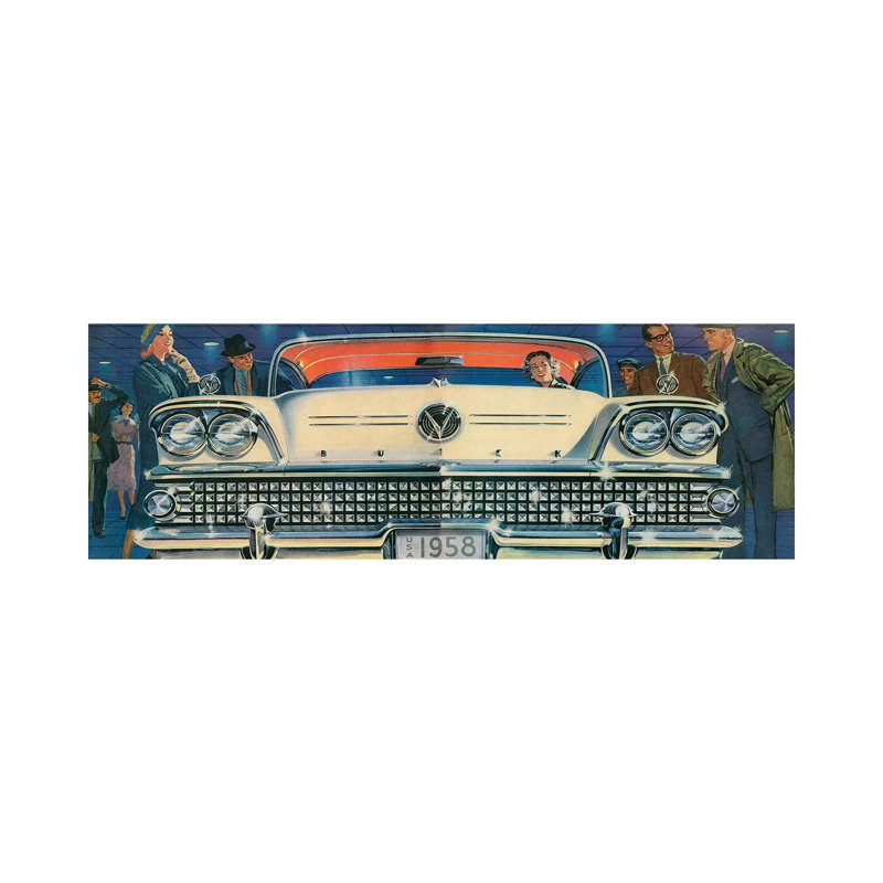 1958 Buick Magazine Advert by The Advertising Archives - Wrapped Canvas Panoramic Painting