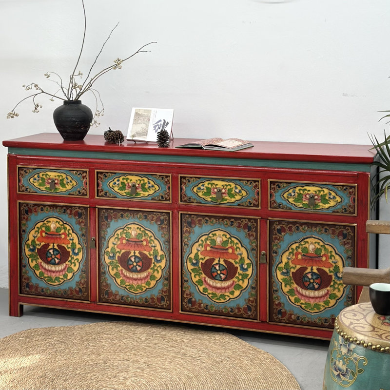 Large-Capacity Painted Sideboard