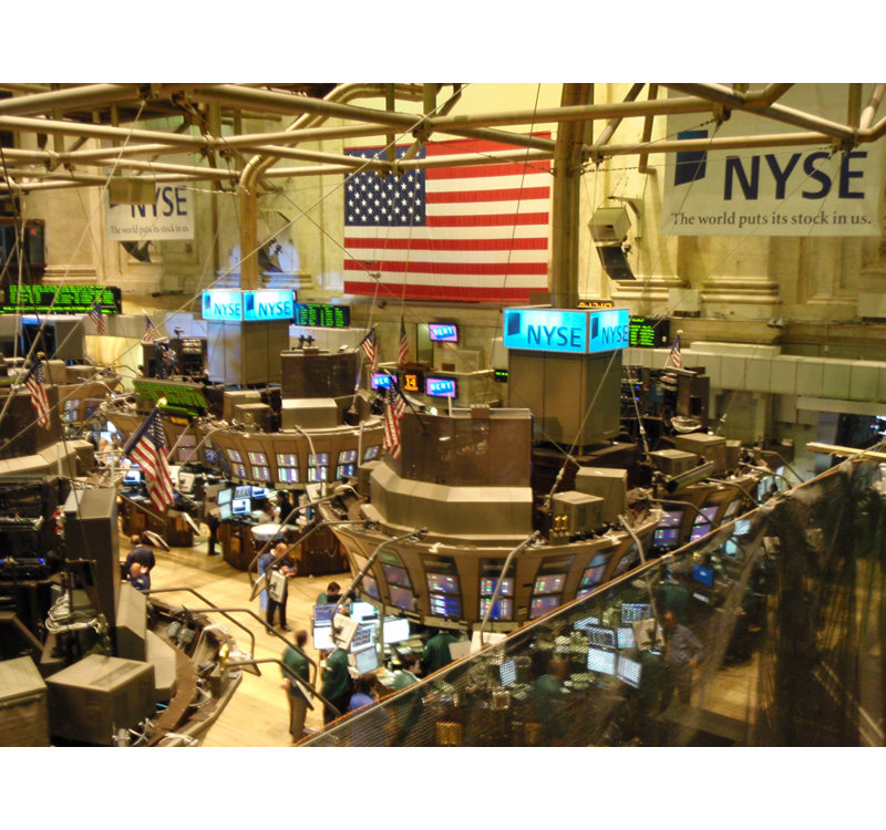 NYSE New York Stock Market, H 14 po x l 18 po