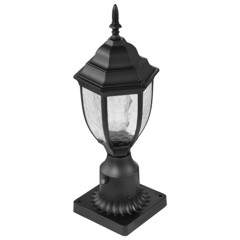 2 PCs Dusk to Dawn Outdoor Lamp Post Light Fixture 15.35in Pole Pier Mount