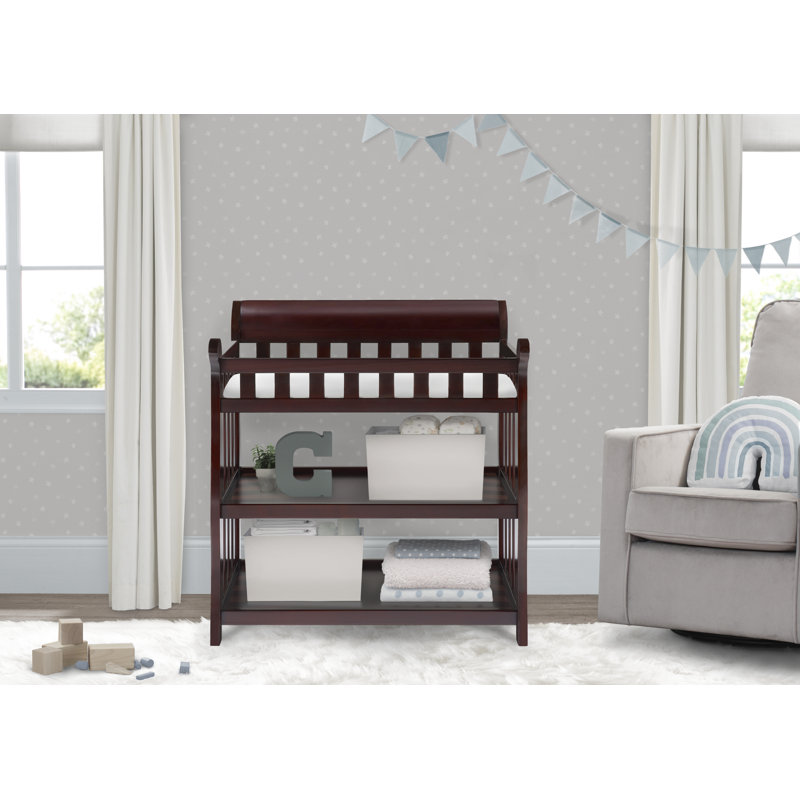 Eclipse Changing Table with Pad, Espresso Cherry